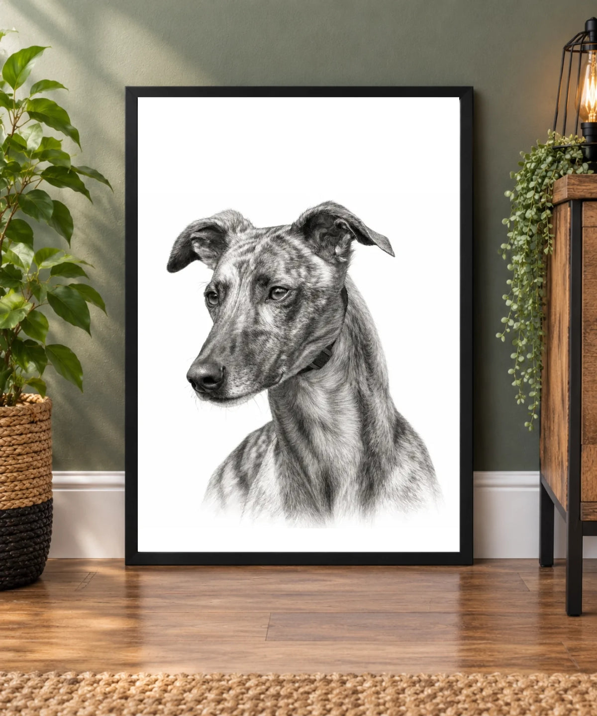 Minimalist Black Frame Interior Vignette
