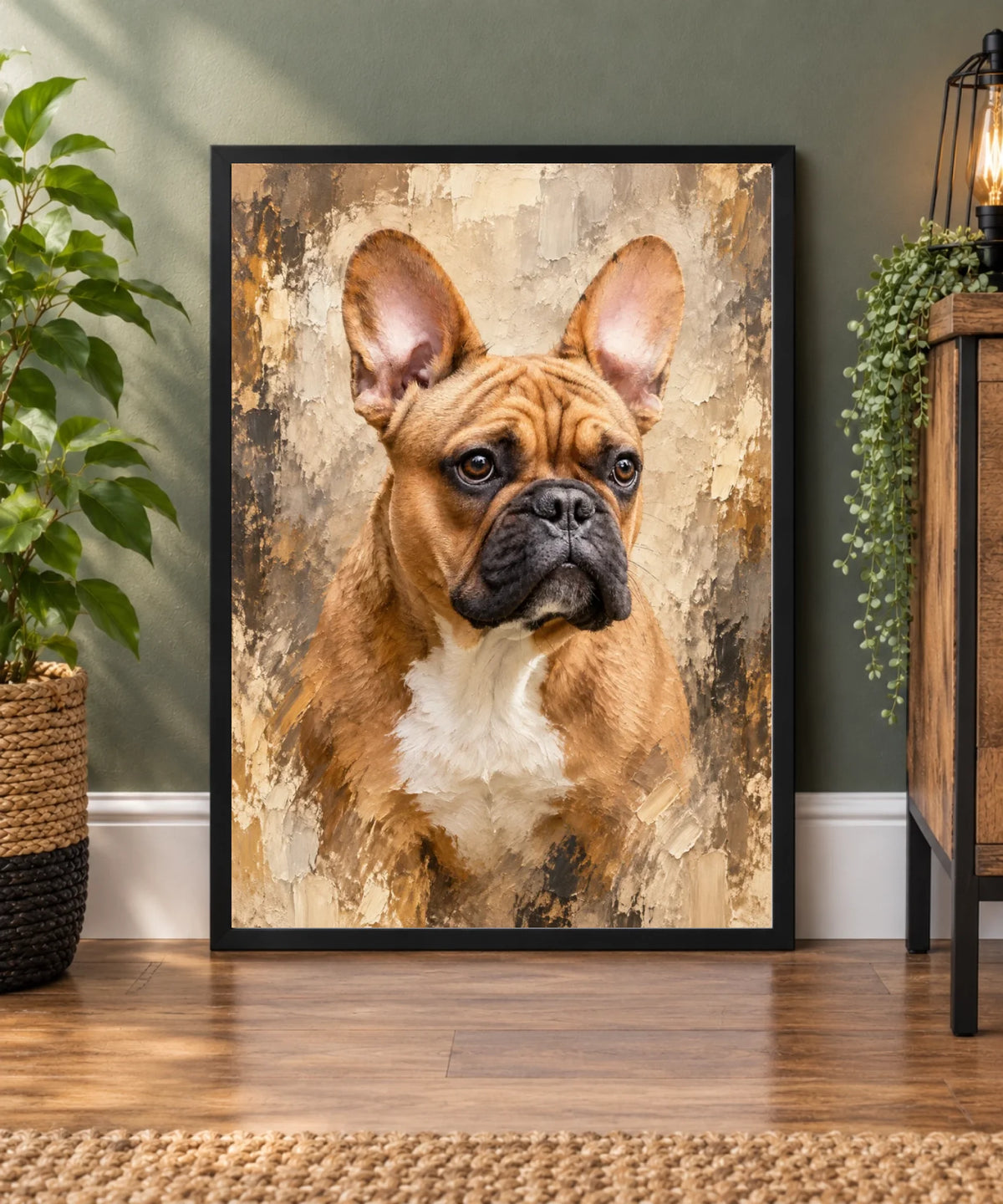 Minimalist Black Frame Interior Vignette