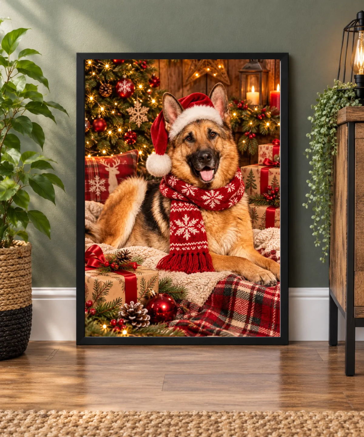 Minimalist Black Frame Interior Vignette