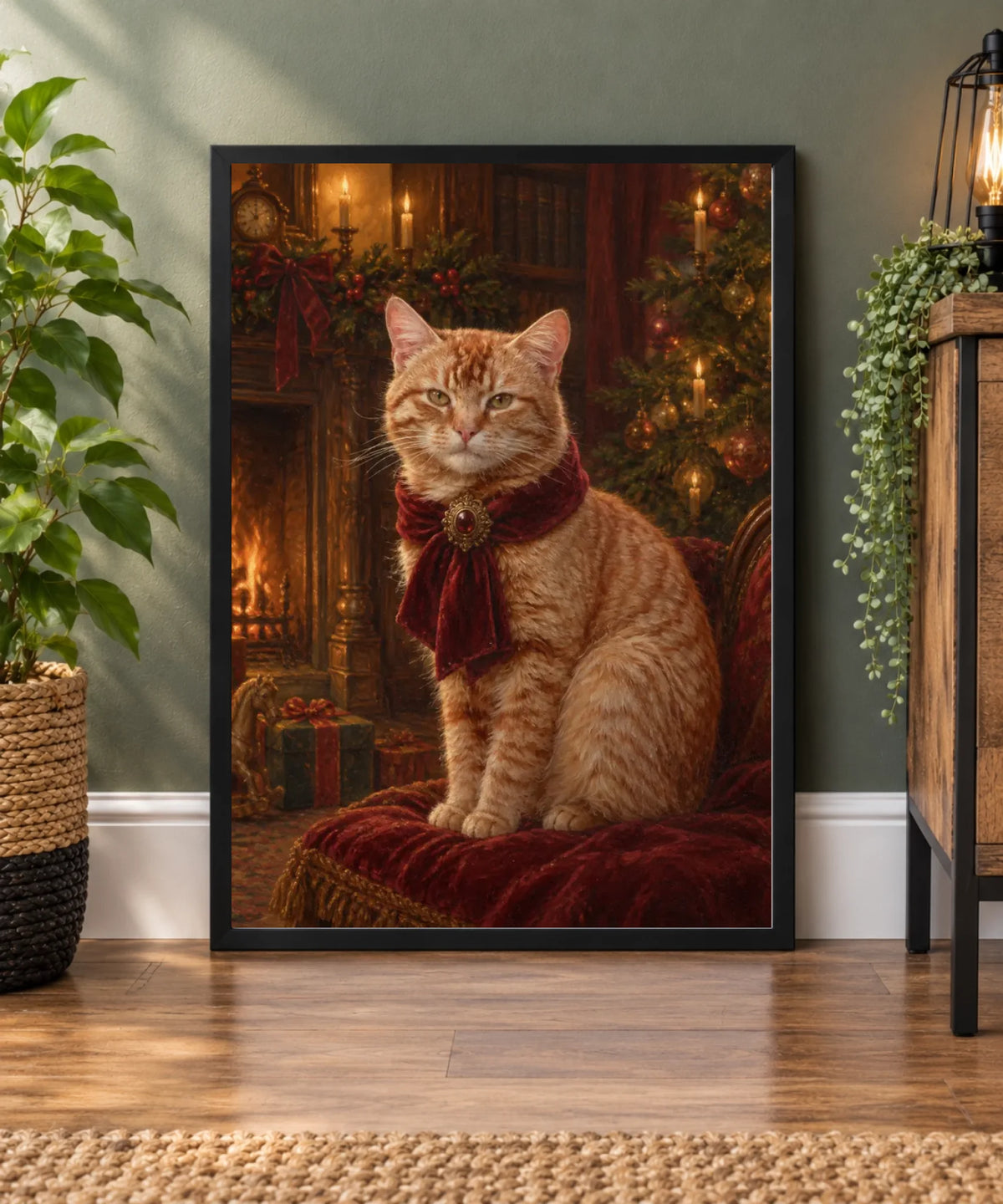 Minimalist Black Frame Interior Vignette