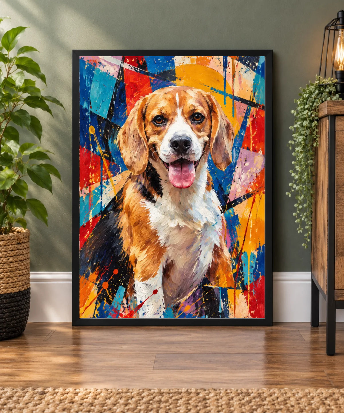 Minimalist Black Frame Interior Vignette