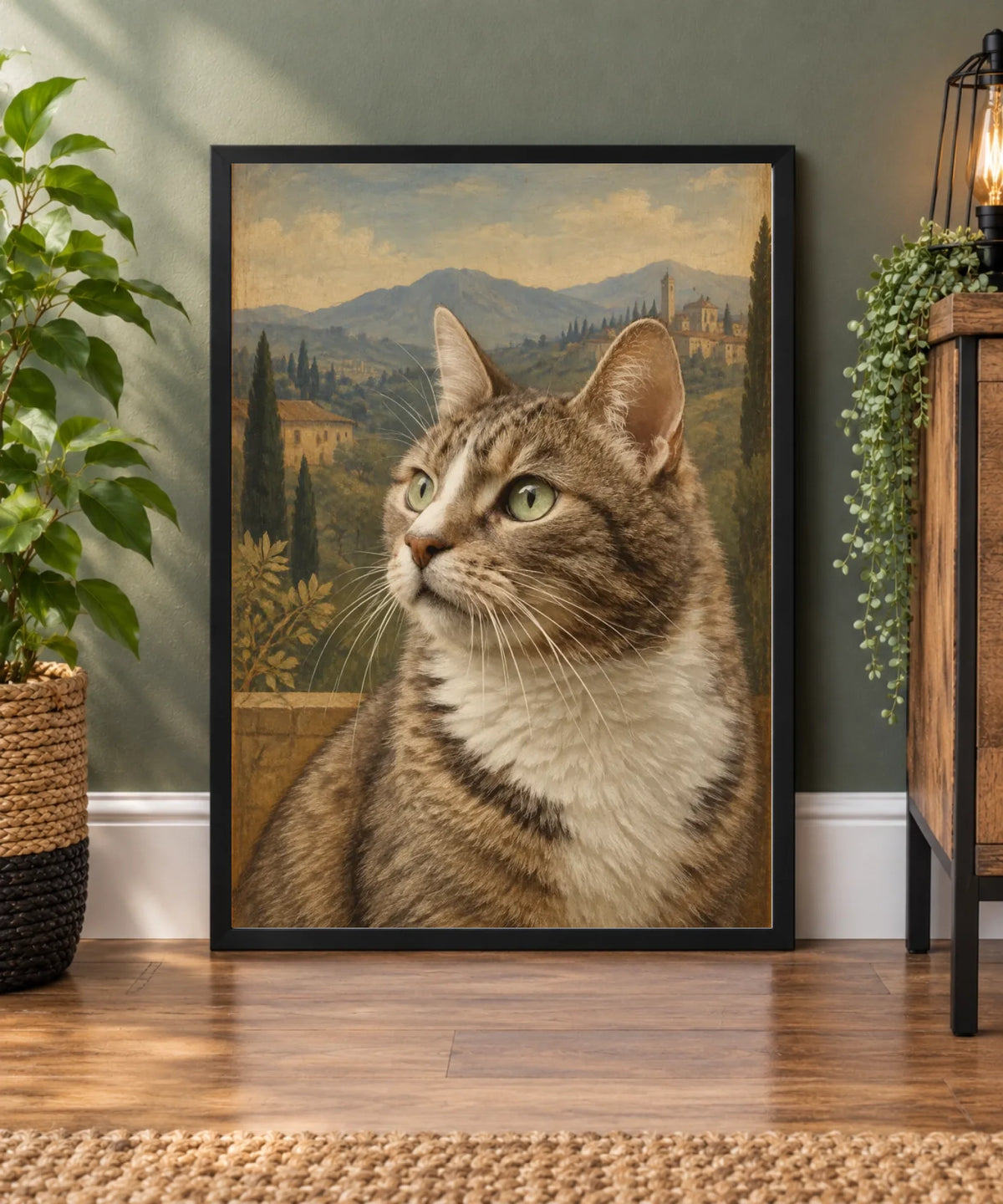 Minimalist Black Frame Interior Vignette