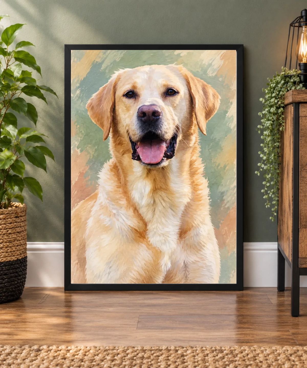 Minimalist Black Frame Interior Vignette